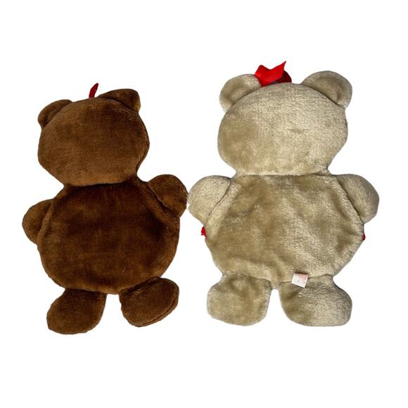 Vtg RH International Set of 2 Plush Boy Girl Teddy Bear Christmas Stockings 15" - Picture 7 of 8